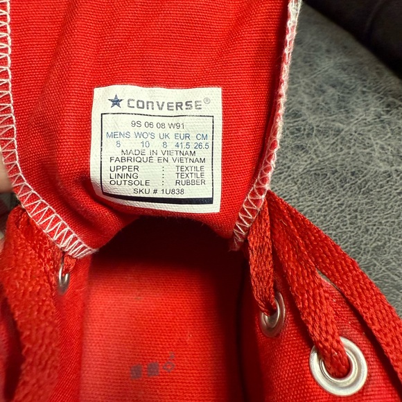 Converse ASO Luna Lovegood Strawberry Cherry Hi Top Sneakers - Picture 8 of 11